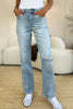 Judy Blue Full Size High Waist Distressed Straight Jeans - All Mine Now Clothing