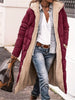 Full Size Zip Up Sherpa Hooded Coat Trendsi