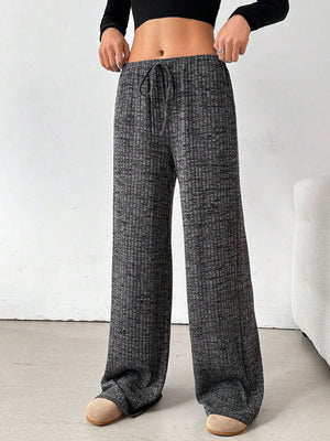 Tied Striped Wide Leg Pants - All Mine Now Clothing