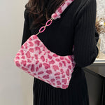 Leopard Fluff Shoulder Bag - All Mine Now Clothing