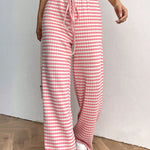 Tied Striped Wide Leg Pants - All Mine Now Clothing