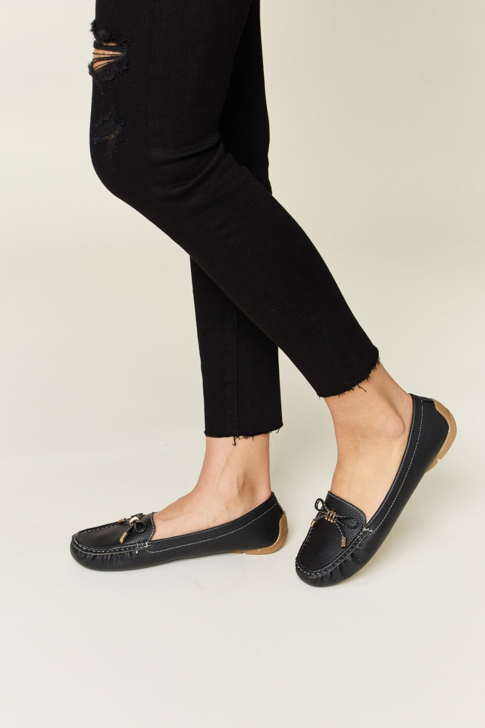 Forever Link Slip On Bow Flats Loafers - All Mine Now Clothing