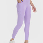 Millennia Pocketed High Waist Active Leggings - All Mine Now Clothing