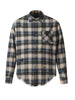 Men's Playful Raw Hem Plaid Button Down Shirt