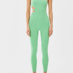 Cutout Asymmetrical Neck Active Jumpsuit - All Mine Now Clothing