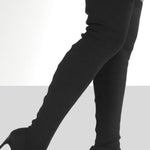 Point Toe Over Knee Stiletto Boots - All Mine Now Clothing