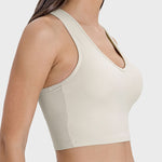 Millennia Scoop Neck Wide Strap Active Tank - All Mine Now Clothing