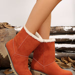 Thermal Fuzzy Block Heel Boots - All Mine Now Clothing