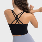 Millennia Crisscross Round Neck Active Tank - All Mine Now Clothing