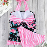 Mixed Print Tie-Back Two-Piece Swimsuit - All Mine Now Clothing