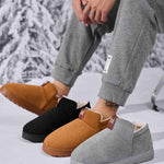 Letter M Suede Round Toe Slippers - All Mine Now Clothing