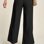 Davi & Dani Wide Leg Mid-Rise Pants - All Mine Now Clothing