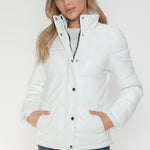 YMI Pocketed Zip Up Turtleneck Puffer Jacket - All Mine Now Clothing