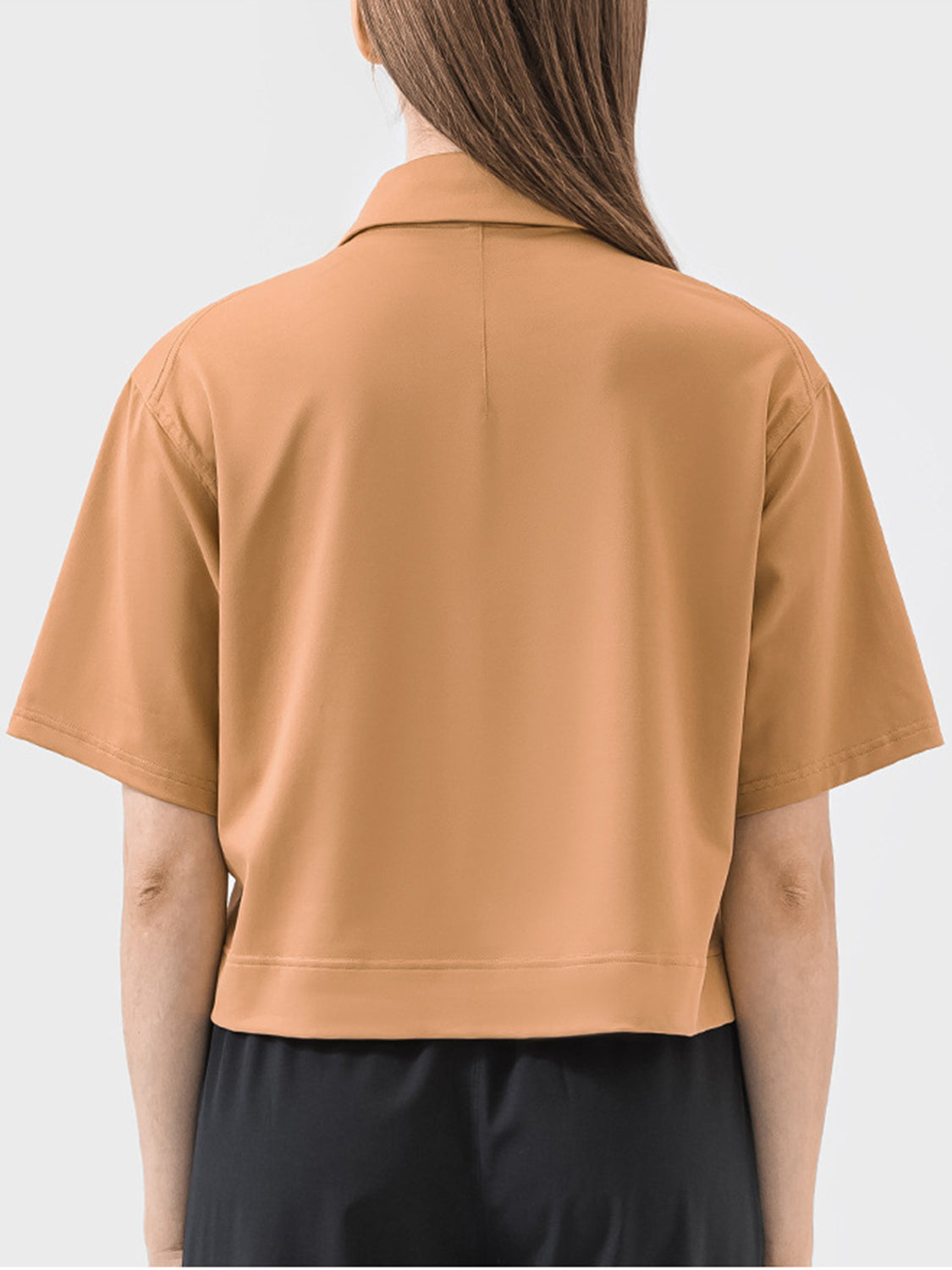 Millennia Half Button Short Sleeve Active T-Shirt - All Mine Now Clothing