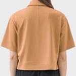 Millennia Half Button Short Sleeve Active T-Shirt - All Mine Now Clothing