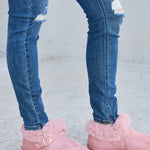 Forever Link Furry Chunky Thermal Ankle Boots - All Mine Now Clothing