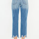 Kancan Distressed Frayed Hem Cropped Jeans - All Mine Now Clothing