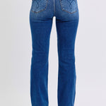 Judy Blue Full Size Run Mid-Rise Bootcut Jeans with Thermal Lining Trendsi