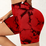 Tie-Dye High Waist Active Shorts - All Mine Now Clothing