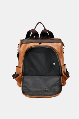 PU Leather Large Backpack Bag - All Mine Now Clothing