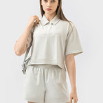 Millennia Half Button Short Sleeve Active T-Shirt - All Mine Now Clothing