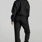 Quarter Zip Top and Drawstring Pants Active Set - All Mine Now Clothing