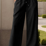 Drawstring Wide Leg Active Pants - All Mine Now Clothing