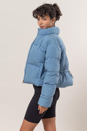 HYFVE Quilted Back Drawstring Puffer Jacket - All Mine Now Clothing