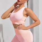 Round Neck Sports Bra and Shorts Set - All Mine Now Clothing