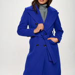 Coalition LA Double-Breasted Longline Coat with Belt - All Mine Now Clothing