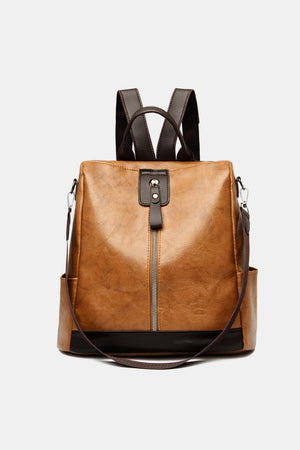 PU Leather Large Backpack Bag - All Mine Now Clothing