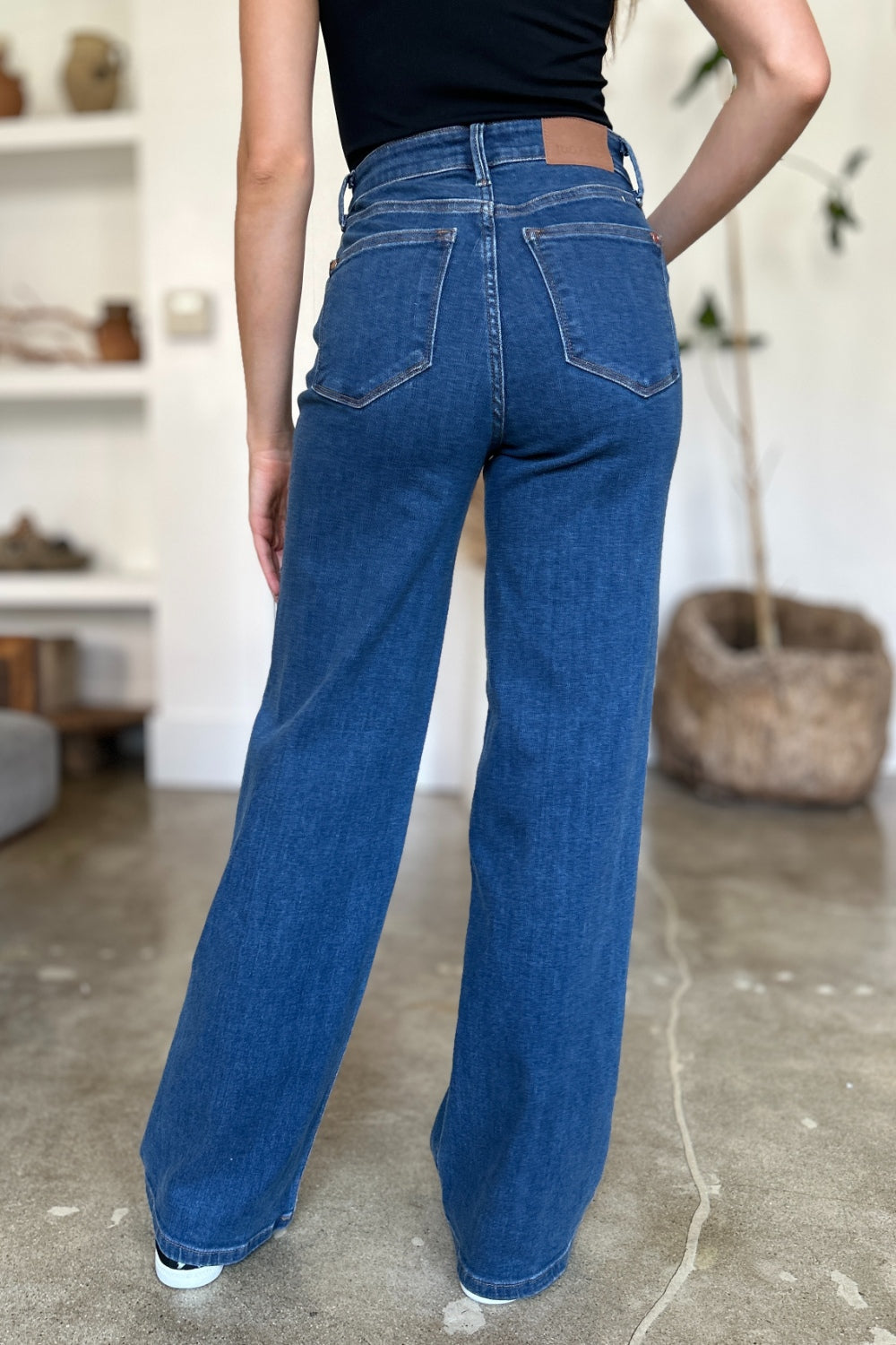 Judy Blue Full Size High Rise Straight Jeans - All Mine Now Clothing