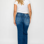 bytos Full Size High Rise Bootcut Jeans with Pockets - All Mine Now Clothing