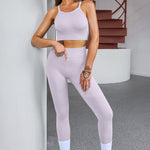 Tank Cropped Active Top and Pants Set - All Mine Now Clothing