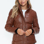 YMI Pocketed Zip Up Turtleneck Puffer Jacket - All Mine Now Clothing