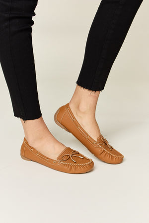 Forever Link Bow Decor Flat Loafers - All Mine Now Clothing