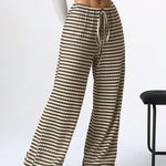 Tied Striped Wide Leg Pants - All Mine Now Clothing