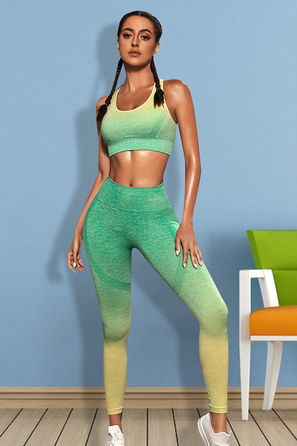 Gradient Sports Tank and Leggings Set - All Mine Now Clothing