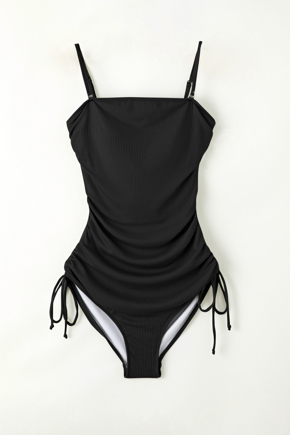 Drawstring Spaghetti Strap One-Piece Swimwear - All Mine Now Clothing