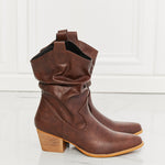 MMShoes Better in Texas Scrunch Cowboy Boots in Brown - All Mine Now Clothing