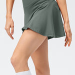 High Waist Wide Waistband Active Skirt - All Mine Now Clothing