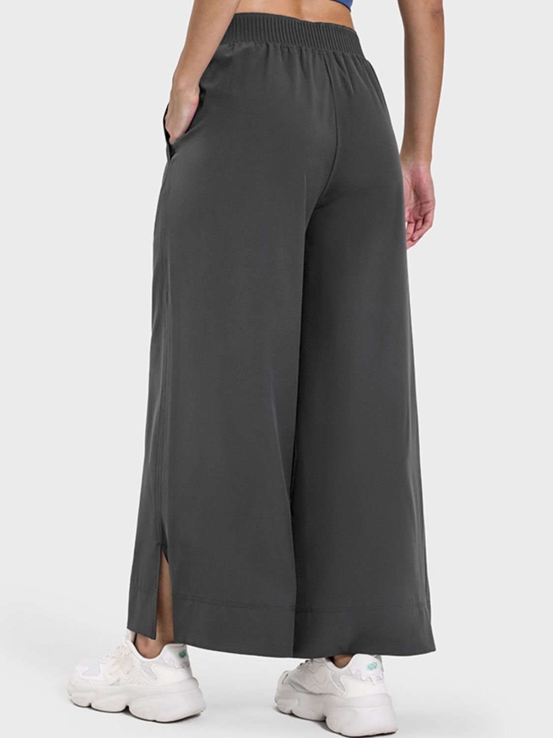 Millennia Slit Wide Leg Active Pants - All Mine Now Clothing