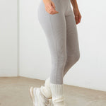 Le Lis Ribbed Crop Cami and High Waist Brushed Leggings Set - All Mine Now Clothing