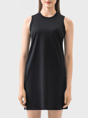 Millennia Round Neck Sleeveless Active Dress - All Mine Now Clothing