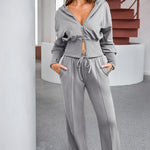 Dropped Shoulder Hoodie and Drawstring Pants Active Set - All Mine Now Clothing