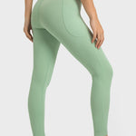 Millennia V-Waist Yoga Leggings with Pockets - All Mine Now Clothing