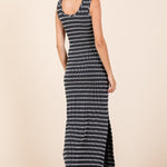 Mittoshop Striped Scoop Neck Sleeveless Maxi Dress Trendsi