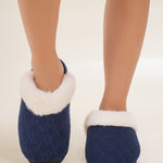 Thermal Faux Fur Round Toe Slippers - All Mine Now Clothing