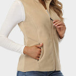 Zip Up Turtleneck Vest with Pockets - All Mine Now Clothing