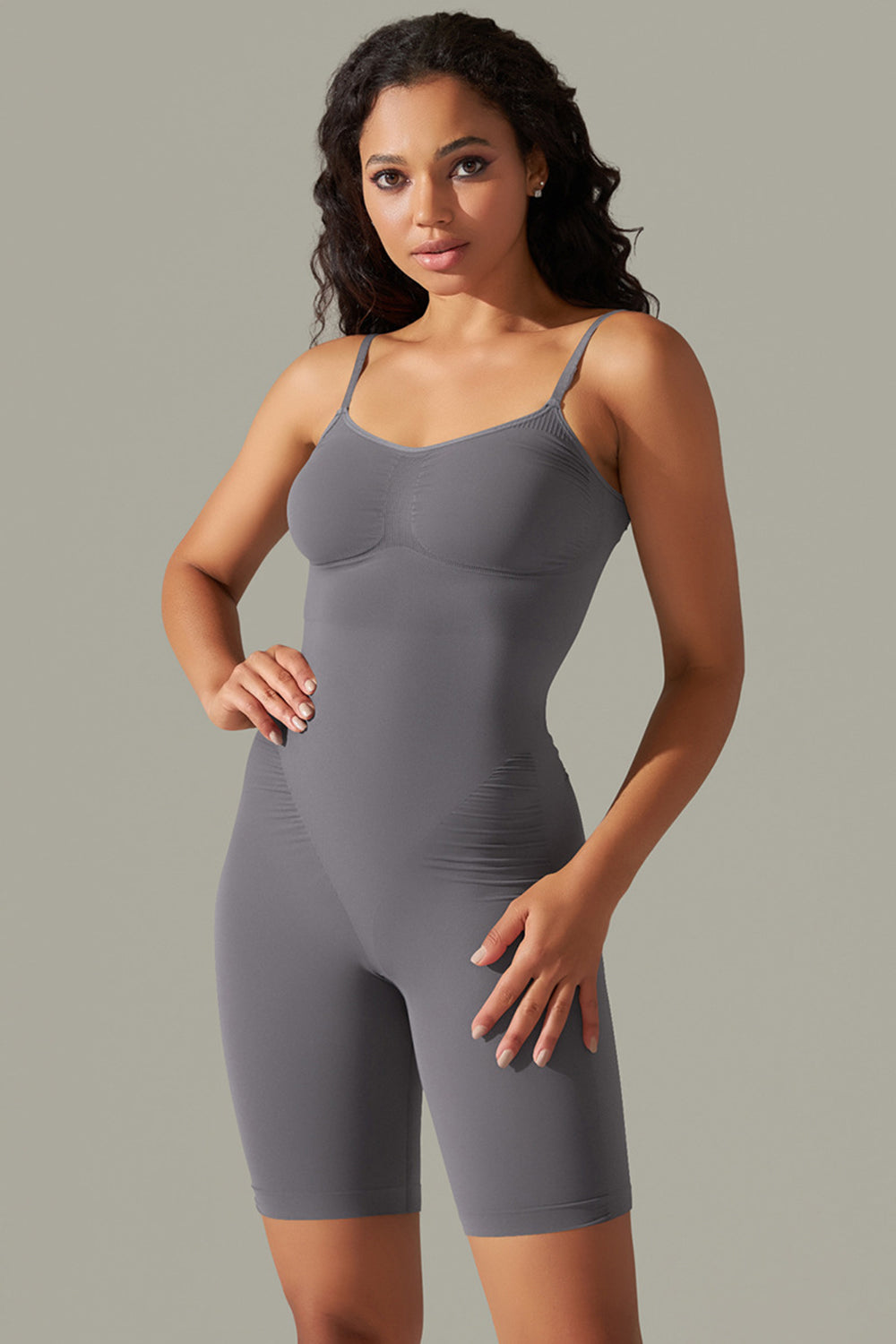 Spaghetti Strap Active Romper - All Mine Now Clothing